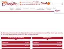Tablet Screenshot of orientame.org.co